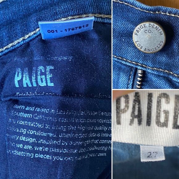 PAIGE DENIM CO. • Verdugo Ankle Jeans - Blue Denim - Size 27 - Picture 4 of 16